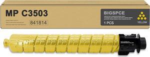 MP C3503 C3003 Yellow Toner Cartridge (1-Pack) : Bispe High Yield 841814 Toner Cartridge Replacement for Ricoh MP C3003 MP C3503 MP C3004 MP C3504 Printer