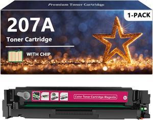 207A Magenta Toner Cartridges Compatible   207A W2210A Toner Cartridge, Quality Toner   Color Pro M255dw M255nw MFP M282nw M283 Series, 1 Pack Magenta
