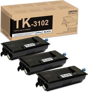 TK-3102 TK3102 Black Toner Cartridge 3-Pack Replacement for Kyocera TK3102 1T02MS0US0 Toner for ECOSYS M3040idn M3540idn FS-2100DN FS-2100D Printer, (13,000 Page-Yield)