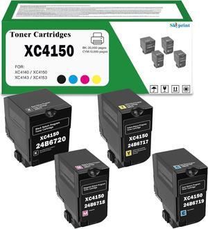 High Yield Toner Cartridge Compatible Lexmark XC4150 XC4140 XC4143 XC4153 Toner Replacement for Lexmark XC4140 XC4150 XC4143 XC4153 Printer Black 20,000 Pages;CYM:13,000 Pages