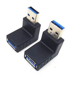 EVESKY 2pcs USB 3.0 up down Male to Female Extension Adapter Combo Upward and Downward 90 degree Right Angle USB 3.0 Super-speed Connector Adapter(BLACK) EVESKY 2pcs USB 3.0 up down Male to Female Extension Adapter Combo Upward and Downward 90 degree Right Angle USB 3.0 Super-speed Connector Adapter(BLACK)