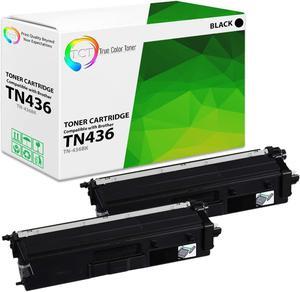 TCT Premium Compatible Toner Cartridge Replacement for Brother TN-436 TN436BK Black Super High Yield Works with Brother HL-L8260CDW L8360CDW, MFC-L8610CDW L8900CDW Printers (6,500 Pages) - 2 Pack