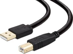 Printer Cable 10 Feet, Usb Printer Cable Cord Type A-Male To B-Male Printer Usb Cable For Printer/Scanner-Gold-Plated