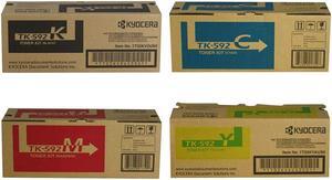 Kyocera TK-592K, TK-592C, TK-592M, TK-592Y 4-Color Toner Cartridge Set
