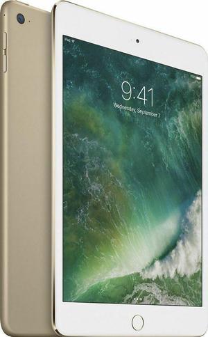 Apple iPad mini 4 (4th Gen) 16GB - Wi-Fi - 7.9" - Gold - (2015) - Very Good Condition
