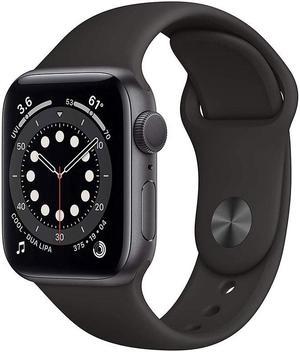 Refurbished Apple Watch Series 6 40mm GPS  Space Gray Aluminum Case  Black Sport Band 2020  Very Good Condition