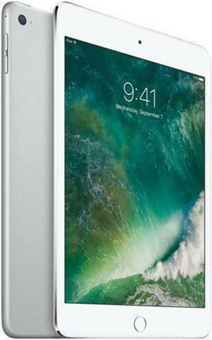 Apple iPad mini 4 (4th Gen) 128GB - Wi-Fi + Cellular Unlocked - 7.9" - Silver