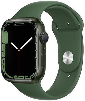 Refurbished Apple Watch Series 7 45mm GPS  Green Aluminum Case  Green Sport Band 2021  Good Condition