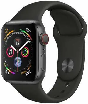 Apple Watch Series 4 44mm GPS - Space Gray Aluminum Case - Black Sport Band (2018) - Very Good Condition