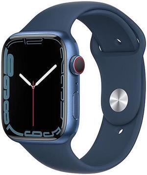 Apple Watch Series 7 41mm GPS + Cellular Unlocked - Blue Aluminum Case - Blue Sport Band (2021) - Excellent Condition