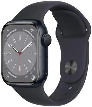 Apple Watch Series 8 45mm GPS - Midnight Aluminum Case - Midnight Sport Band (2022) - Very Good Condition