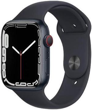 Apple Watch Series 7 41mm GPS + Cellular Unlocked - Midnight Aluminum Case - Midnight Sport Band (2021) - Good Condition