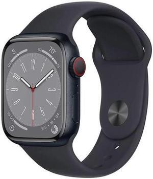 Apple Watch Series 8 45mm GPS + Cellular Unlocked - Midnight Aluminum Case - Midnight Sport Band (2022) - Excellent Condition