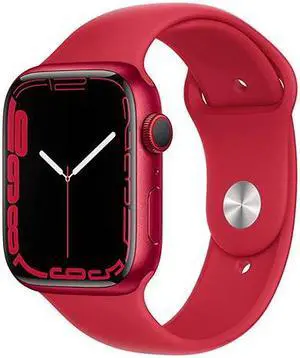 Apple Watch Series 7 41mm GPS + Cellular Unlocked - Red Aluminum Case - Red Sport Band (2021) - Excellent Condition