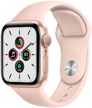 Apple Watch SE 40mm GPS - Gold Aluminum Case - Pink Sport Band (2020) - Good Condition