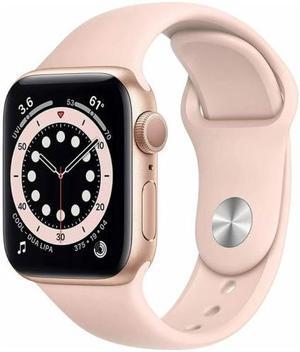 Apple Watch Series 6 40mm GPS - Gold Aluminum Case - Pink Sport Band (2020) - Good Condition