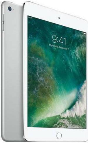 Apple iPad mini 4 (4th Gen) 128GB - Wi-Fi - 7.9" - Silver - (2015) - Good Condition