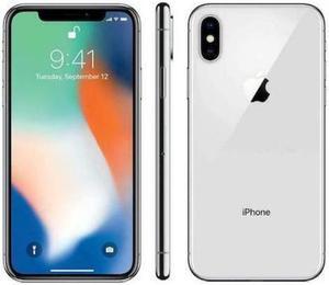Apple iPhone X 64GB Fully Unlocked Verizon T-Mobile AT&T 4G LTE (2017) - Silver - Good Condition