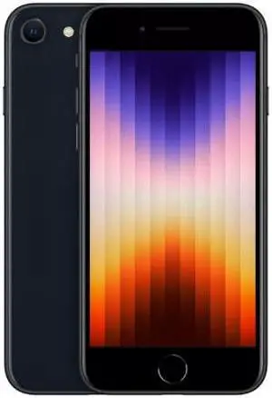Apple iPhone SE 3 (3rd Gen) 128GB Fully Unlocked Verizon T-Mobile AT&T 4G LTE (2022) - Black - Good Condition