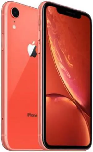 Apple iPhone XR 64GB Fully Unlocked Verizon T-Mobile AT&T 4G LTE (2018) - Coral - Good Condition