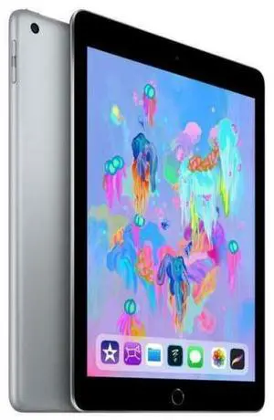 Apple iPad 6 (6th Gen) 32GB - Wi-Fi + Cellular - 9.7" - Space Gray - (2018) - Very Good Condition