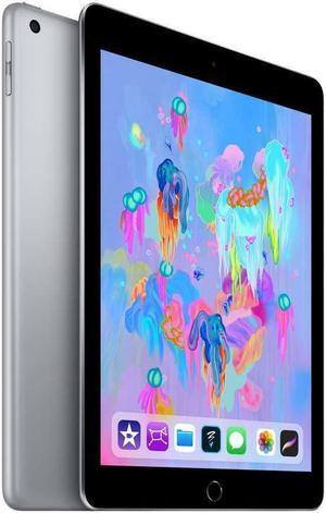 Apple iPad 6th Gen 32GB Wifi + Cellular Unlocked, 9.7in - Space Gray
