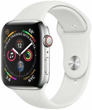 Apple Watch Series 4 44mm GPS + Cellular 4G LTE - Stainless Steel - Silver - Excellent Condition
