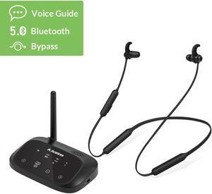 Avantree Ensemble Wireless Headphones for TV Watching w/Bluetooth 5.0  Transmitter & Charging Dock (Digital Optical AUX RCA), Over Ear Headset for  Seniors, 35 Hrs Audio Playtime, Plug n Play, No Delay 