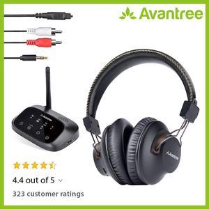  Rybozen Wireless TV Headphones with 2.4G Digital RF  Transmitter, Hi-Fi Over-Ear Cordless Headset with RCA / 3.5MM / Optical  Port, for Watching Home TV Game Computer Television : Electronics