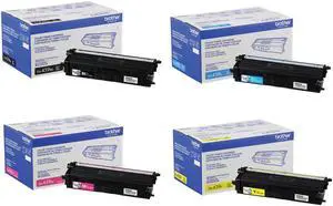 Brother TN439 Ultra High Yield Black/ Cyan/ Yellow/ Magenta Toner Cartridge Set, 9000 Pages