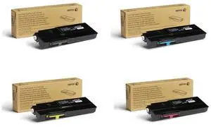 Xerox 106R03512, 106R03513, 106R03514, 106R03515 Genuine High Yield Black Cyan Magenta Yellow Toner Cartridge-4Pack