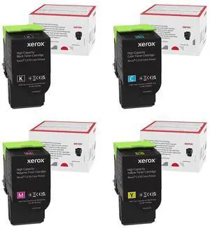 Xerox C310 & C315 High Yield BK/C/Y/M Toner Cartridge Set,4PK, 006R04364, 006R04365, 006R04366, 006R04367