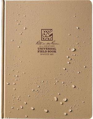 Maxi Book,80 Sheets,Tan Cover,32lb RITE IN THE RAIN 970TF-MX
