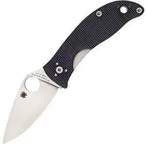 Spyderco Alcyone Folder 2.91 in Plain Gray G-10 Handle