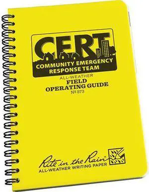 RITE IN THE RAIN 573 Field Operating Guide, 4-5/8 x 7In.