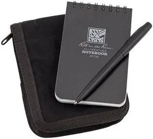 Notebook Kit,3in x 5in Sheet,Black Cover RITE IN THE RAIN 735B-KIT