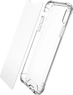 Luvvitt Clear View Case and Tempered Glass Set for iPhone XS Max 6.5 inch 2018
