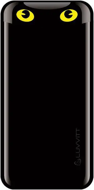 LUVVITT EMOJI Power Bank 6000 mAh Ultra Slim Portable Charger - Black