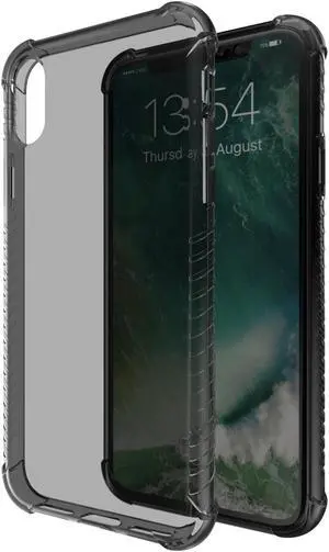 Luvvitt Clear Grip Flexible Slim Shock Proof TPU Case for Apple iPhone X / XS - Black