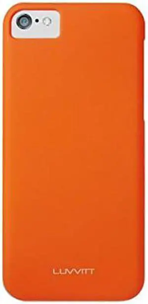 LUVVITT SKINNY Matte Slim Hard Case Back Cover for Apple iPhone 5C - Orange