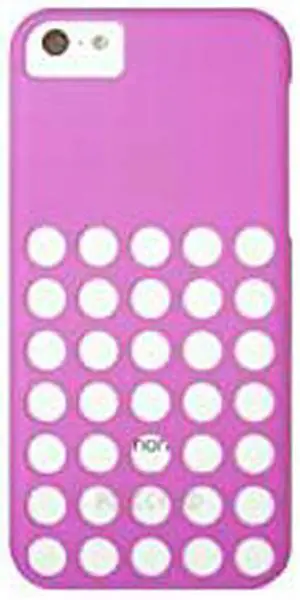 LUVVITT SKINNY Matte Slim Hard Case Back Cover for iPhone 5C w/Holes - Purple