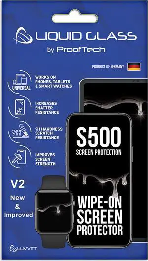 Liquid Glass Screen Protector with $500 Screen Protection Guarantee - Universal