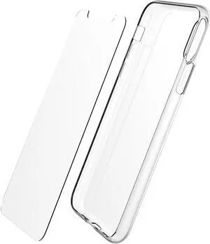 Luvvitt iPhone XS Max Case and Tempered Glass Set Clarity for 6.5 inch 2018