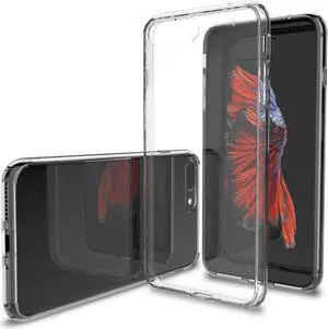Luvvitt Clear View Hybrid Case for iPhone 8 Plus - Crystal Clear