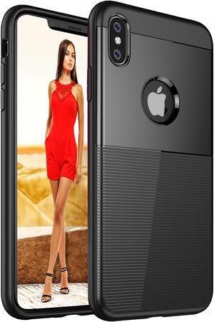 Luvvitt iPhone XS Max Case Sleek Armor Cover for 6.5 inch Screen 2018 - Black
