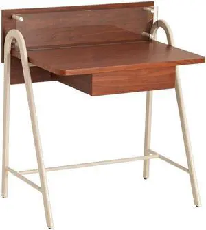 ProHT Home Office Modern Compact Computer Desk, Walnut, 05011