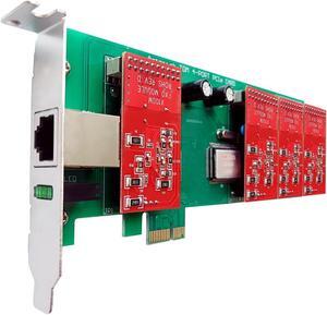 Asterisk Card AEX410 with 4 FXO Ports,PCI-E,Analog FXO Card,Quad Span Analog Board compatible  Asterisk,Issabel,Freepbx,AsteriskNow,tdm410,tdm400