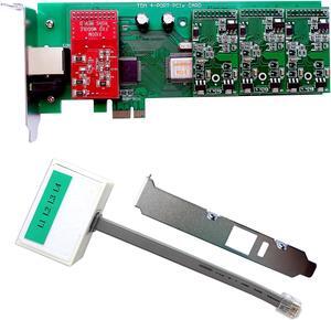 Analog Asterisk Card AEX410 with 1 FXO+3 FXS ports,PCI Express, Support Asterisk / Issabel / FreePBX Dahdi,tdm410,tdm410p,wildcard