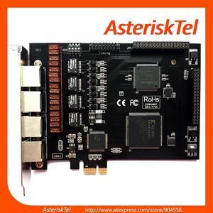 Asterisk T1 Card E1 Card with 4 Ports TE420E Supports Asterisk Freepbx Issabel 4 , TE420 dahdi card For VoIP Gateway PABX IP PBX VoIP Phone System ISDN SS7