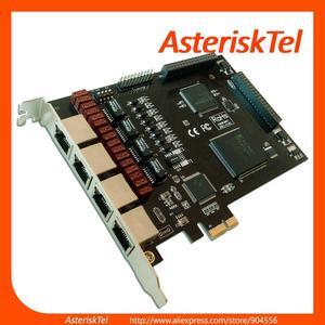 TE420 Asterisk T1 / E1 Card,ISDN PRI card with 4 Ports,Compatible with Asterisk,Issabel,sangoma freepbx,VitalPBX,Dahdi,Free PBX,SS7,PCIe Adapter